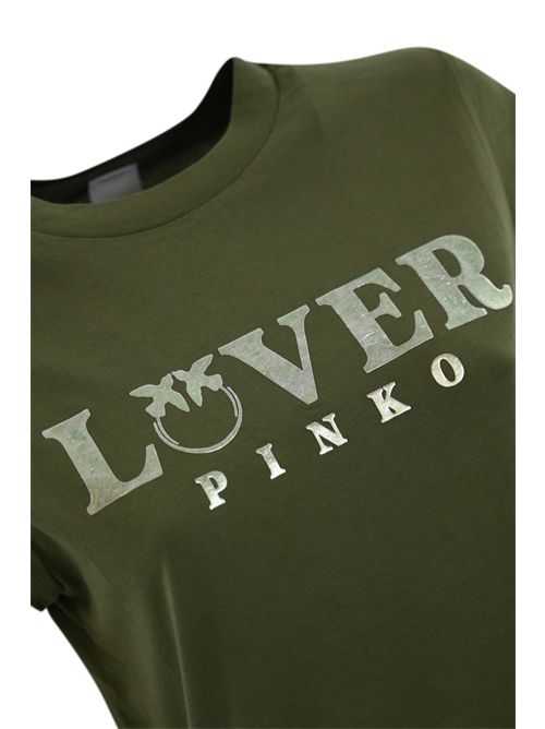 T-shirt Marrakech Pinko Lover Verde PINKO | 104603 A2D1V49